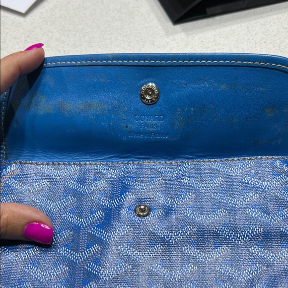 Goyard Blue Patterned Clutch - Picture 3 of 7